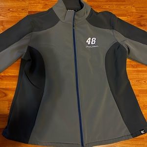 Woman’s nascar jacket barley used